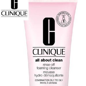Clinique RINSE-OFF FOAMING CLEANSER combination oily  Skin & oily Complexation